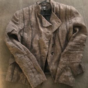 H&M Denim-Inspired Grey Blazer-Size 16